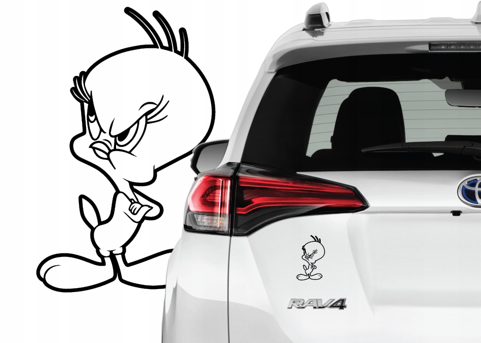 

Naklejka na samochód Tweety Looney Tunes wkurzony