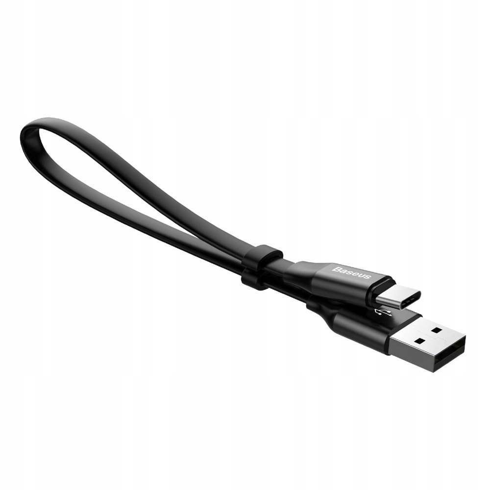 

Baseus Płaski mocny kabel Usb / Usb-c z uchwytem