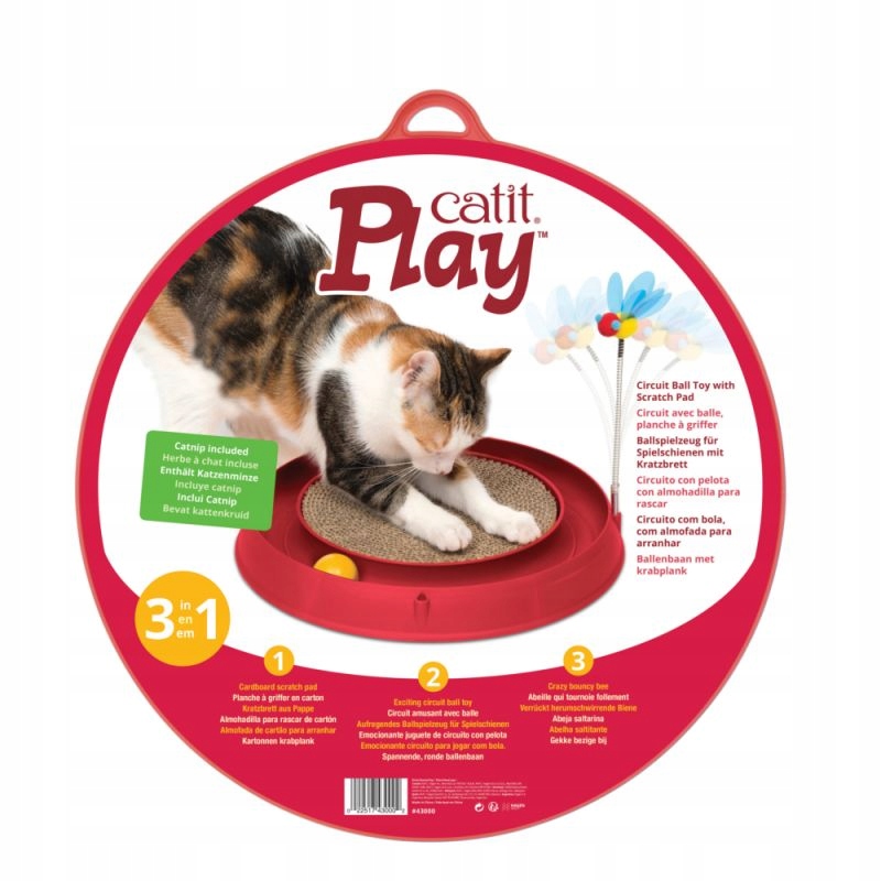 

Catit Play'n Scratch 3w1 Tor Drapak Tekturowym