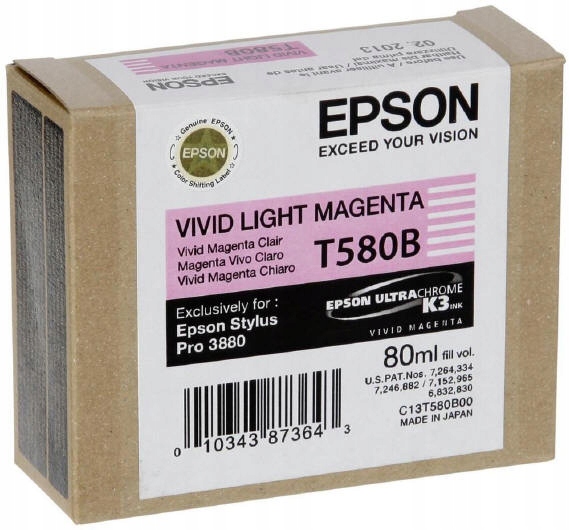 

Tusz org. Epson T580B Vivid Li Magenta Stylus 3880