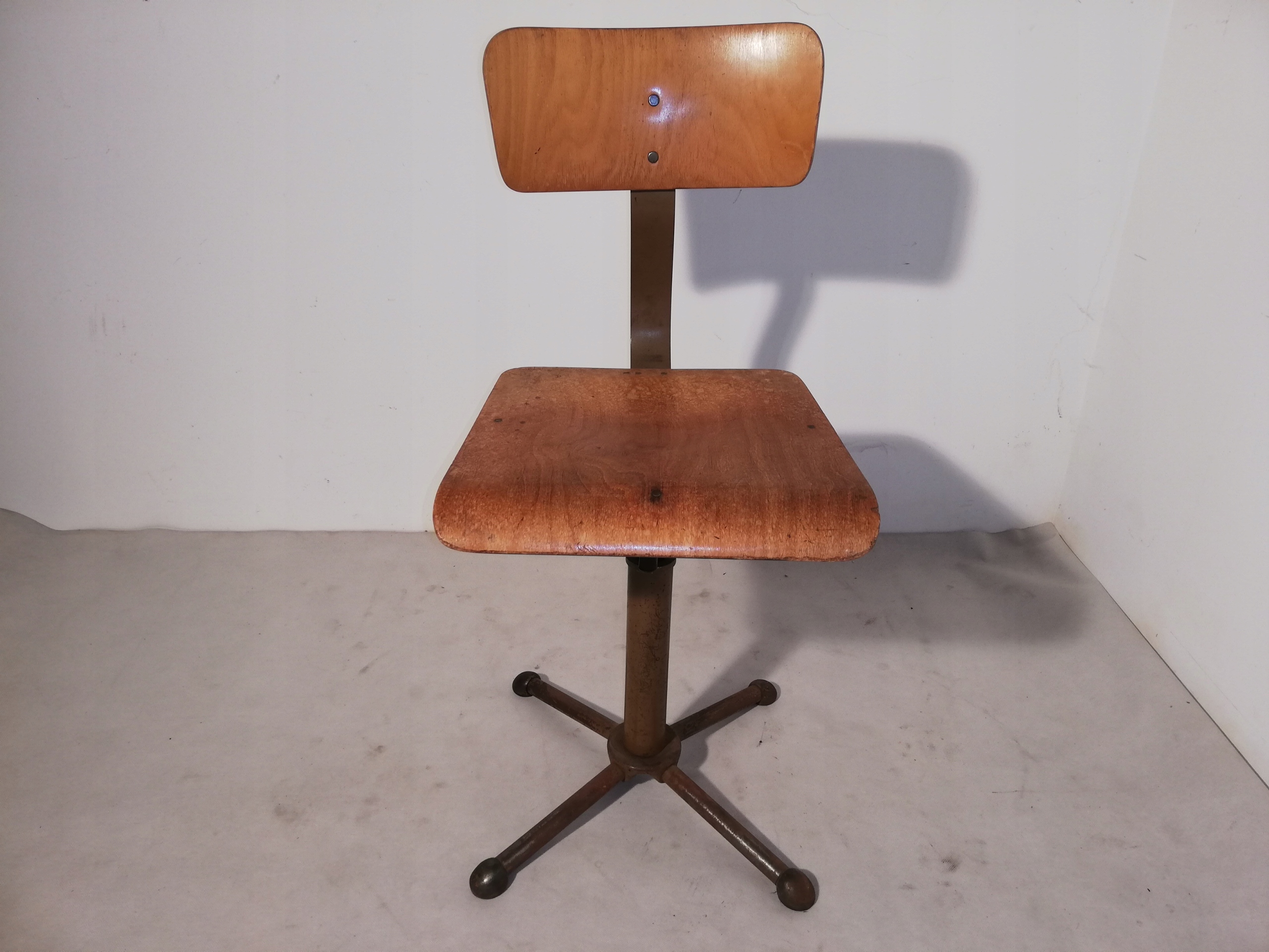 Krzesło DRABERT Minden Industrial lata 50-te Stoll Kolekcja DRABERT