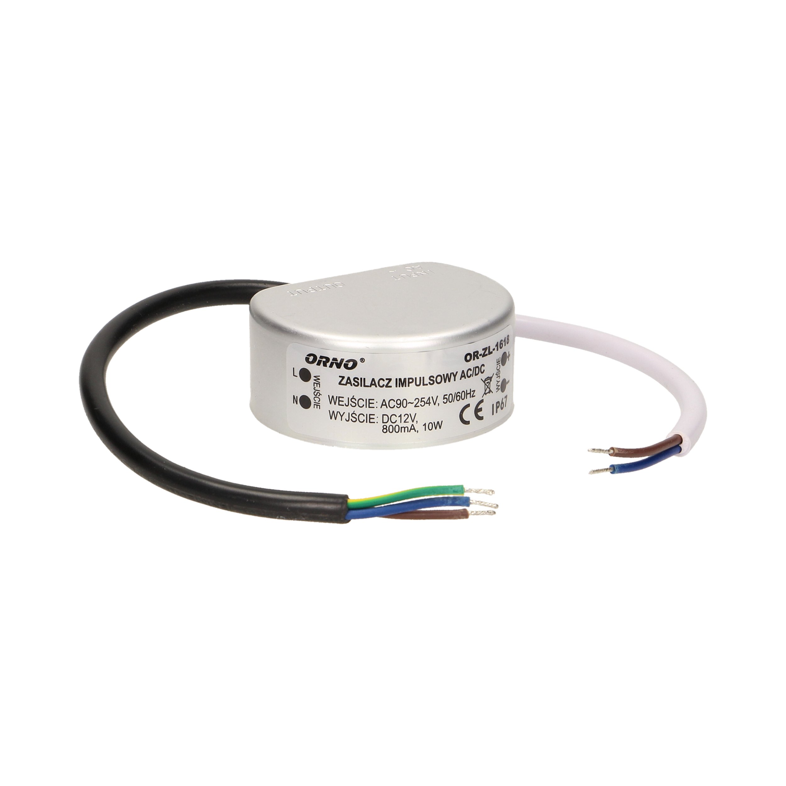 Zasilacz Driver AC/DC do żarówek pasków LED 10W 12V montowany do puszki