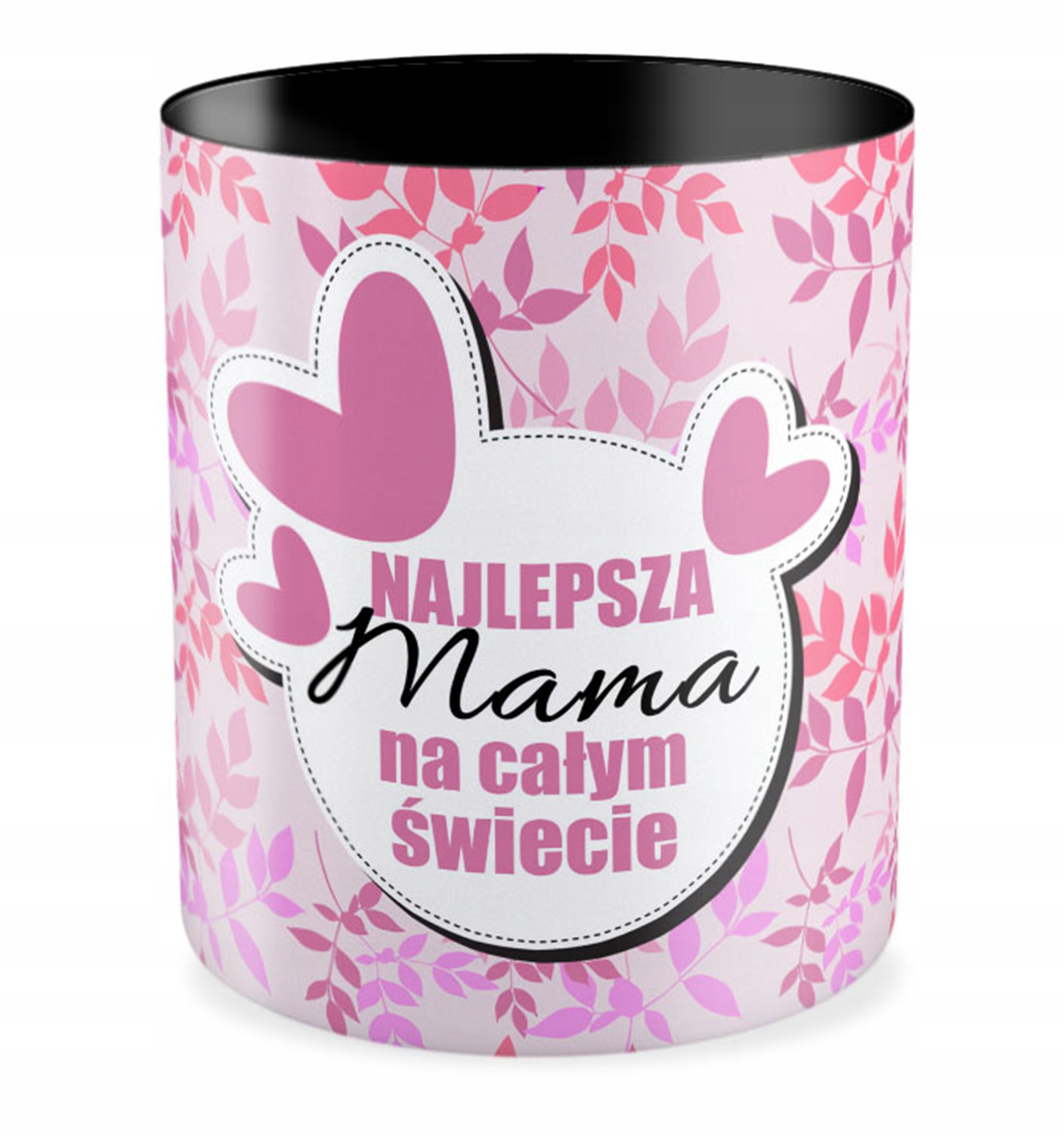 

Kubek czarny Dzień Matki Mamy Niej Dużo Wzorów