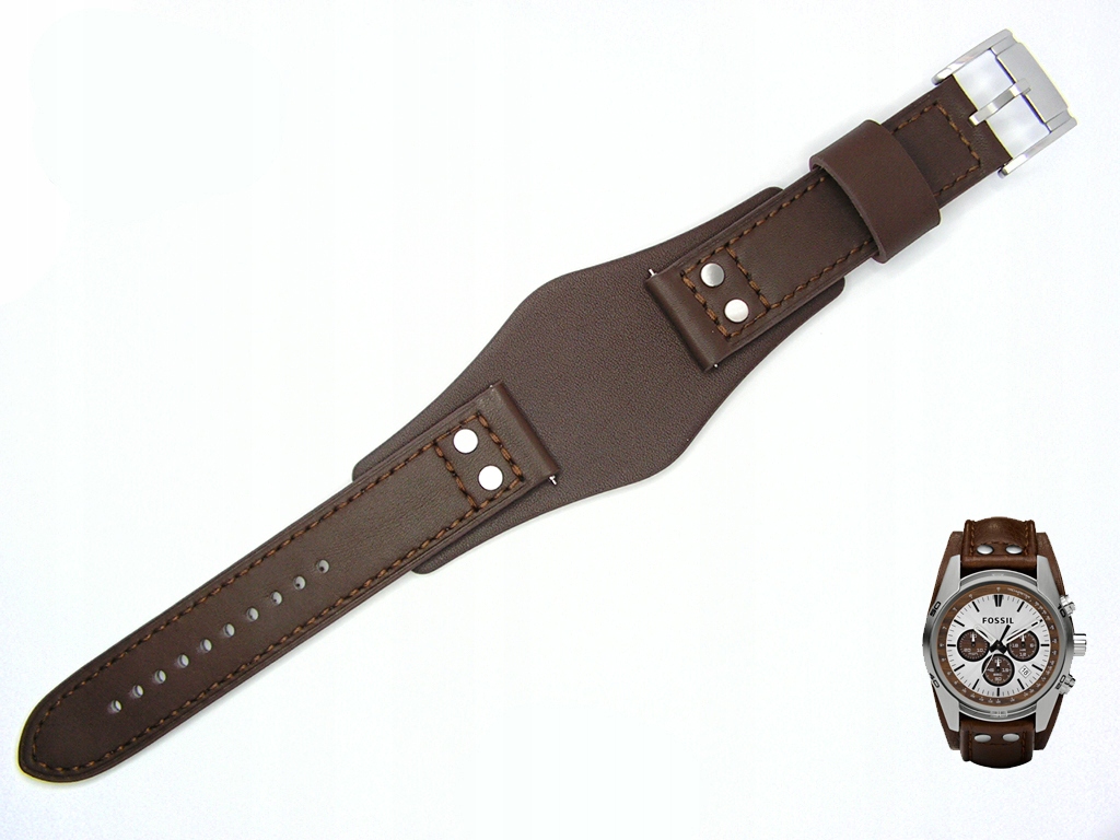Pasek Fossil CH2565 od producenta brązowy