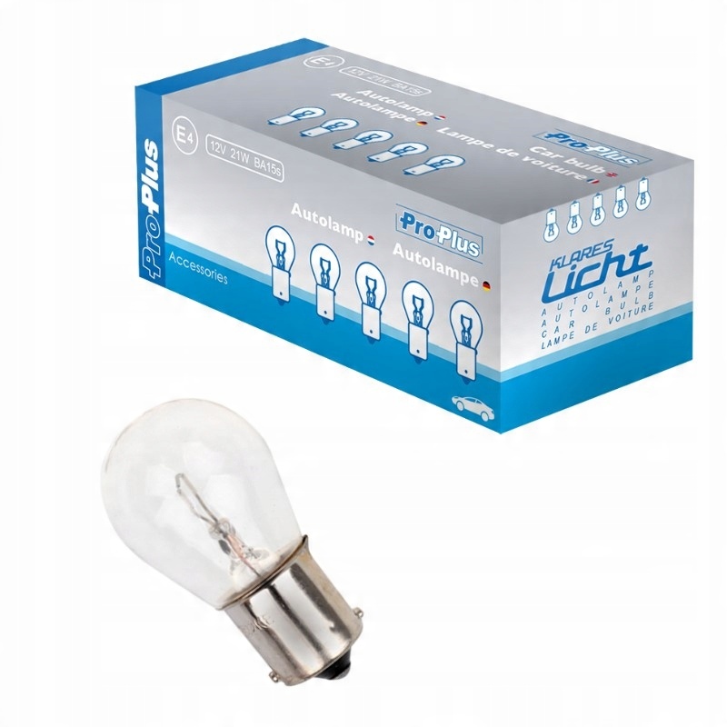 

Żarówka Proplus 12V 21W BA15s homologacja E4
