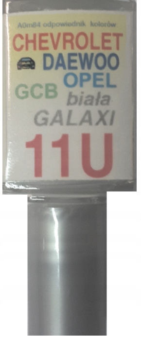 OPEL 11U GCB GALAXI WHITE LAKIER ZAPRAWKA DO RYS