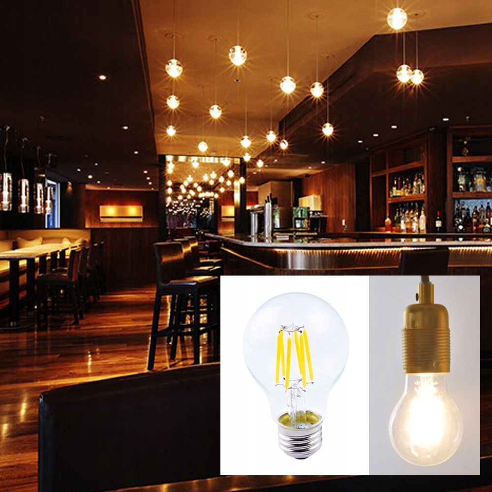 ŻARÓWKA E27 LED FILAMENT 6W retro ozdobna EDISON Marka LED-ONE