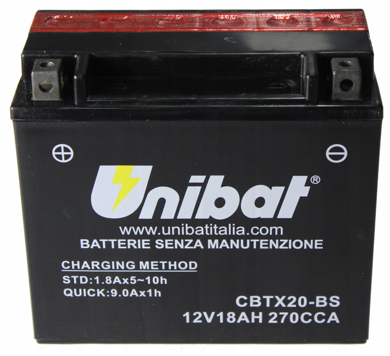 Batéria Unibat CBTX20-BS 18Ah 270a YTX20-BS
