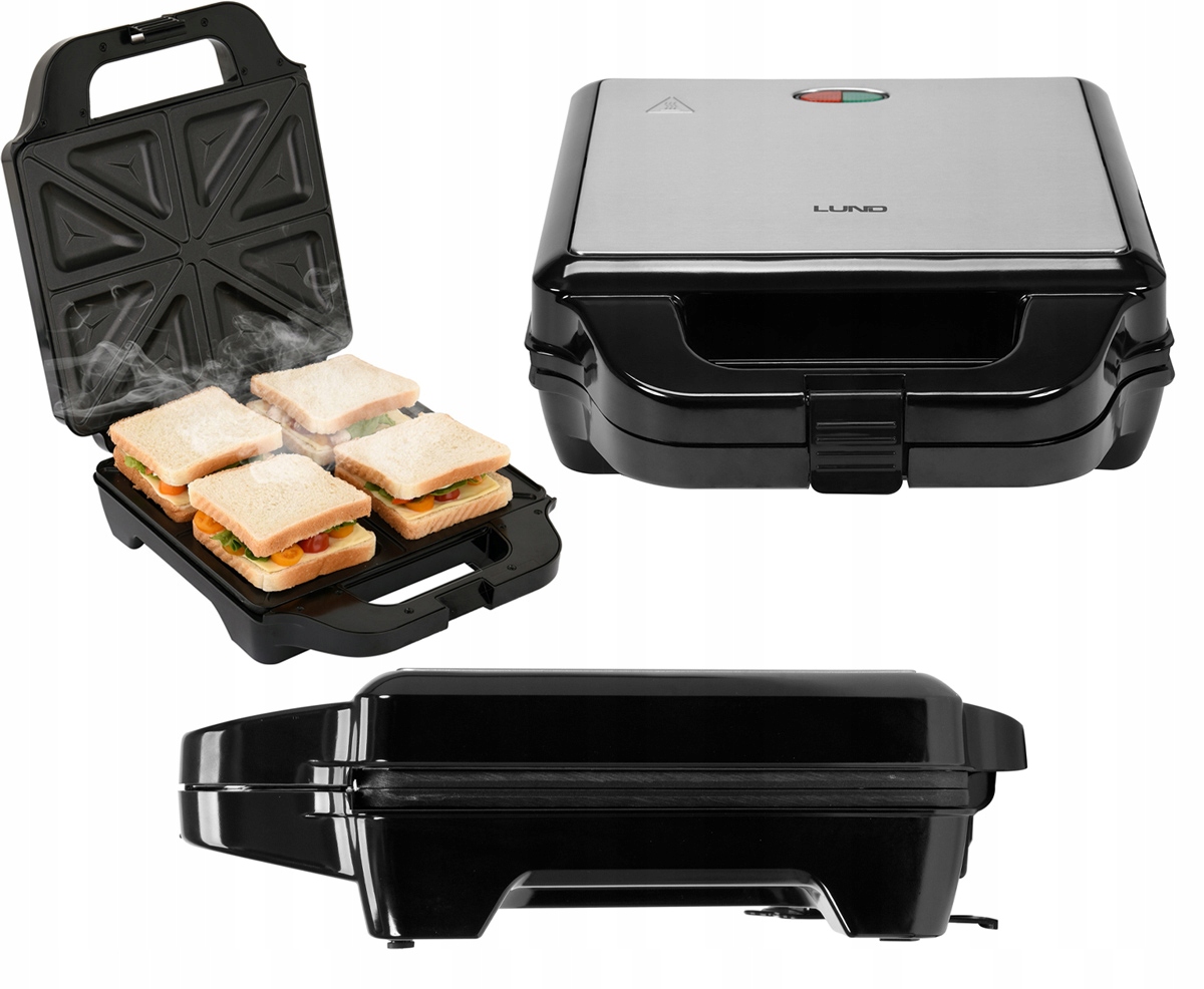 

Toster Opiekacz Do Kanapek Tostów 1400W Na 4 Tosty