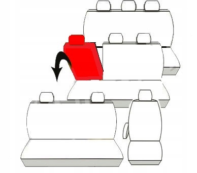 Pokrowce Renault Trafic Opel Vivaro 8 9 osób 2014+ Kolor czarny szary
