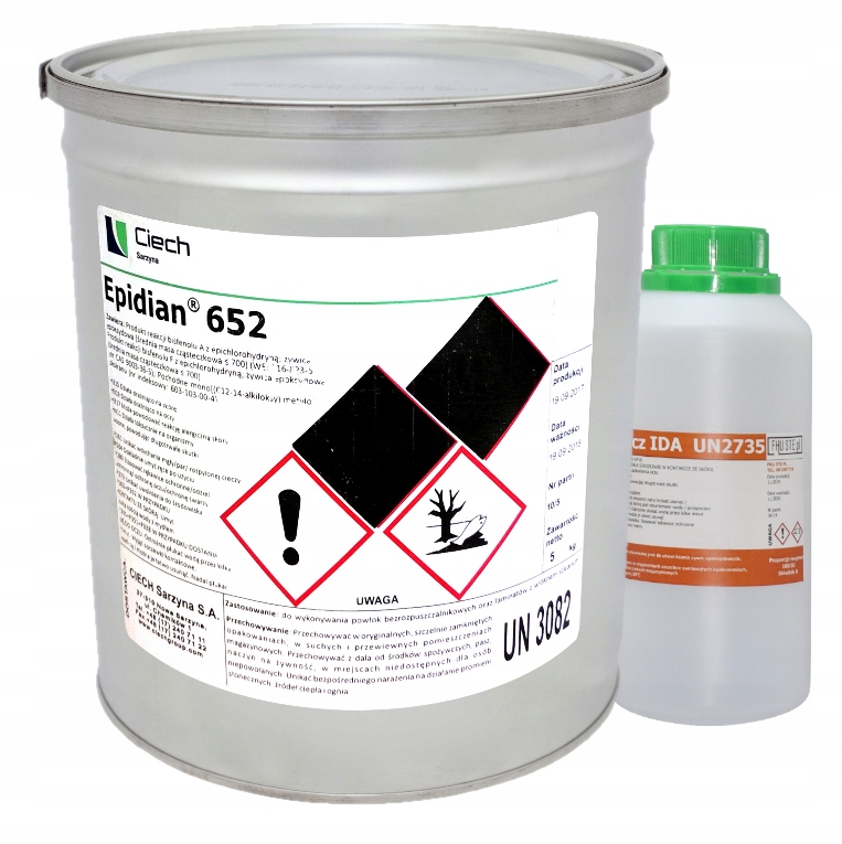 

Żywica Epoksydowa Epidian 652 Utwardzacz Ida 1,5kg