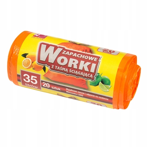 

Mocne Worki Na Śmieci Z Taśmą Wiązane Zapachowe 35