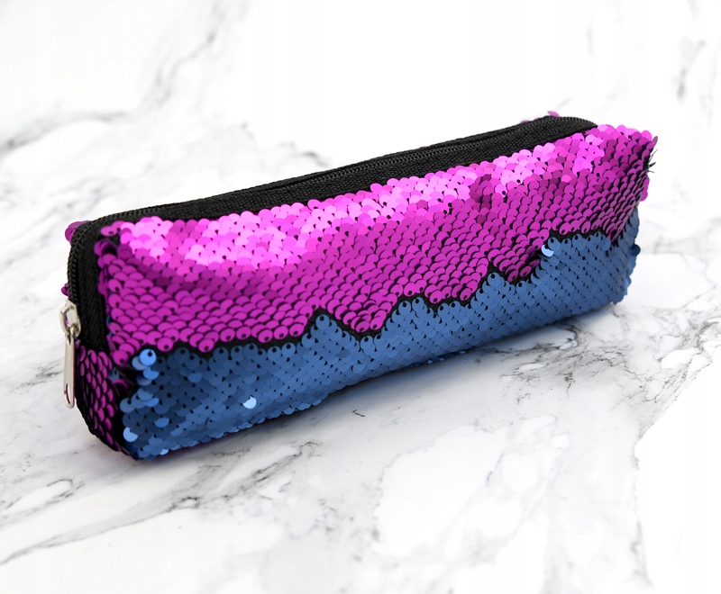 KOSMETYCZKA MAGICZNE CEKINY PIÓRNIK ZMIENIA KOLOR Marka Inna