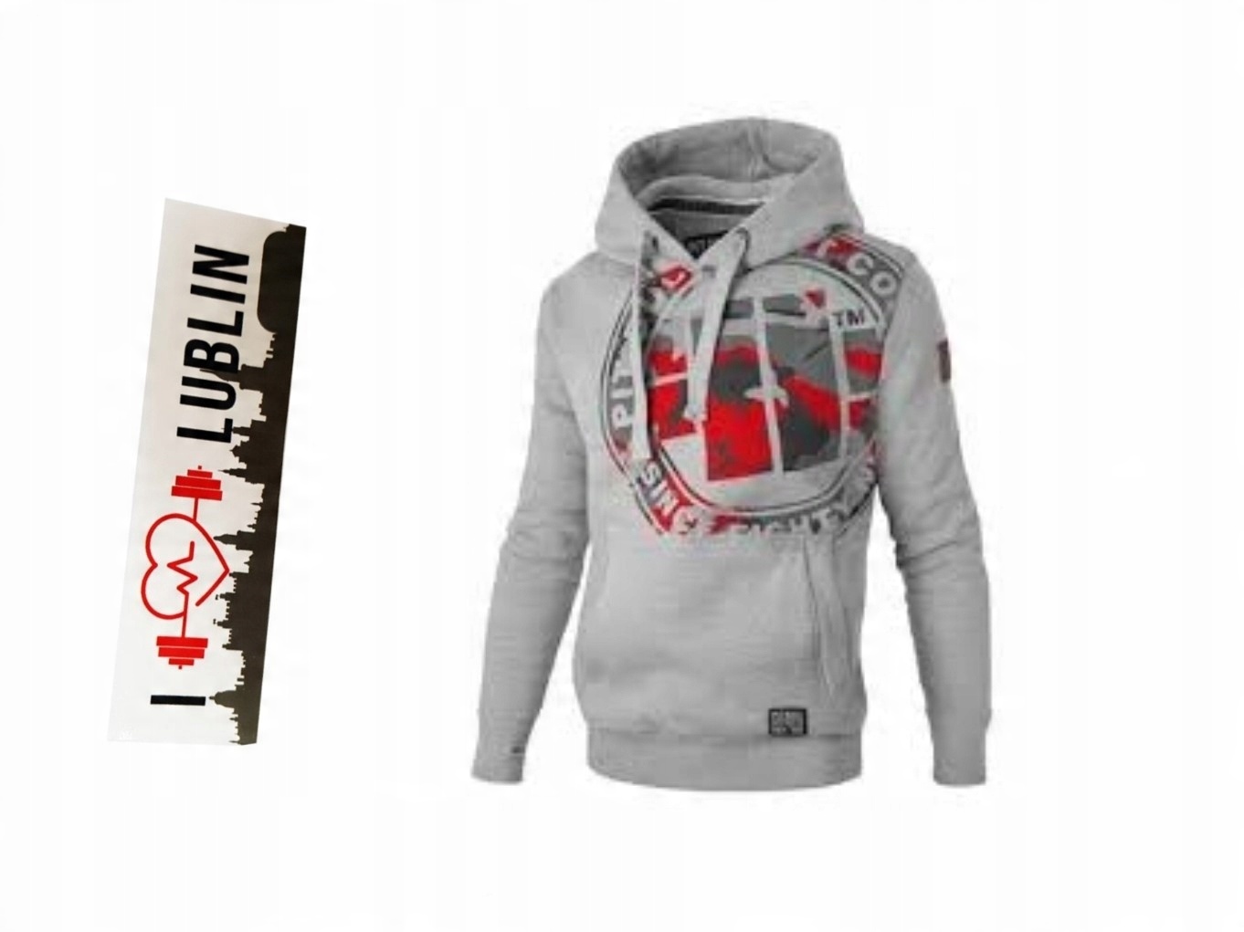 

Pit Bull Bluza Hooded Urban Camo Grey Melange