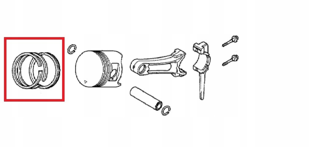 Honda GX 390 Pierścienie 0,25 13011ZF6005 7883174761