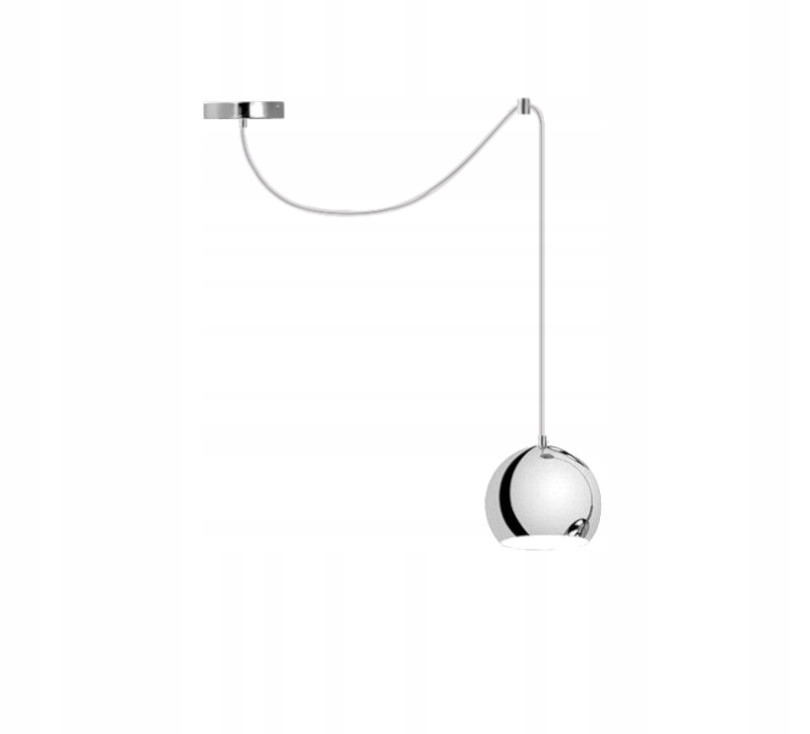 

Nowoczesna Lampa Wisząca ,żyrandol Kula Chrom 205
