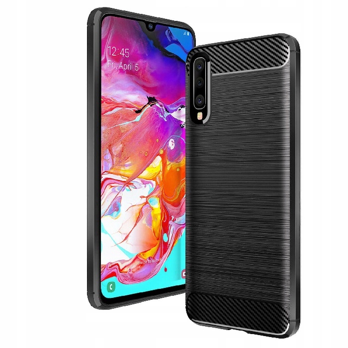 

Etui Pancerne Karbon do Samsung Galaxy A50 + Szkło
