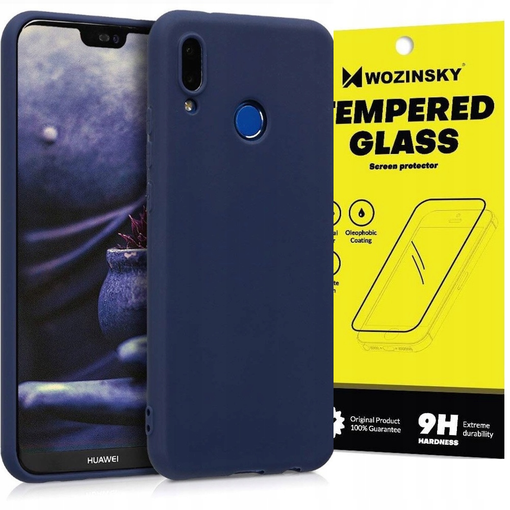 

Etui Obudowa Silikonowa Do Huawei P20 Lite +szkło