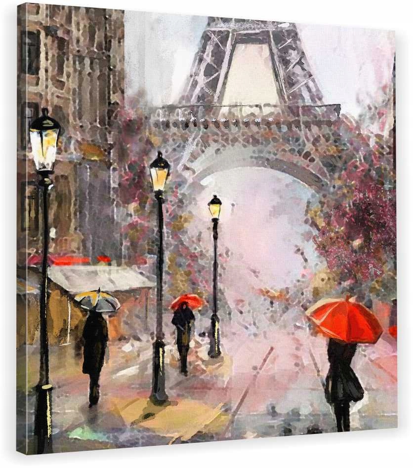 

Obraz Na Płótnie Akwarele Paryż 70x70x2cm Hit