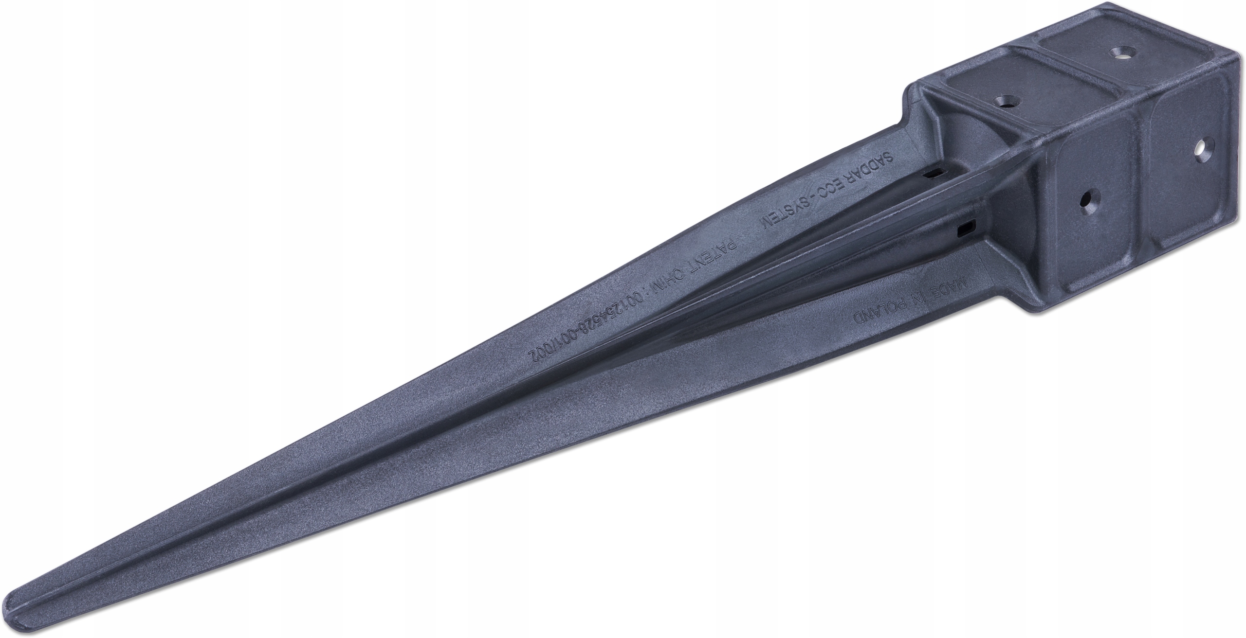 

Podstawa słupa 91x91x710 mm czarna kompozyt mocna