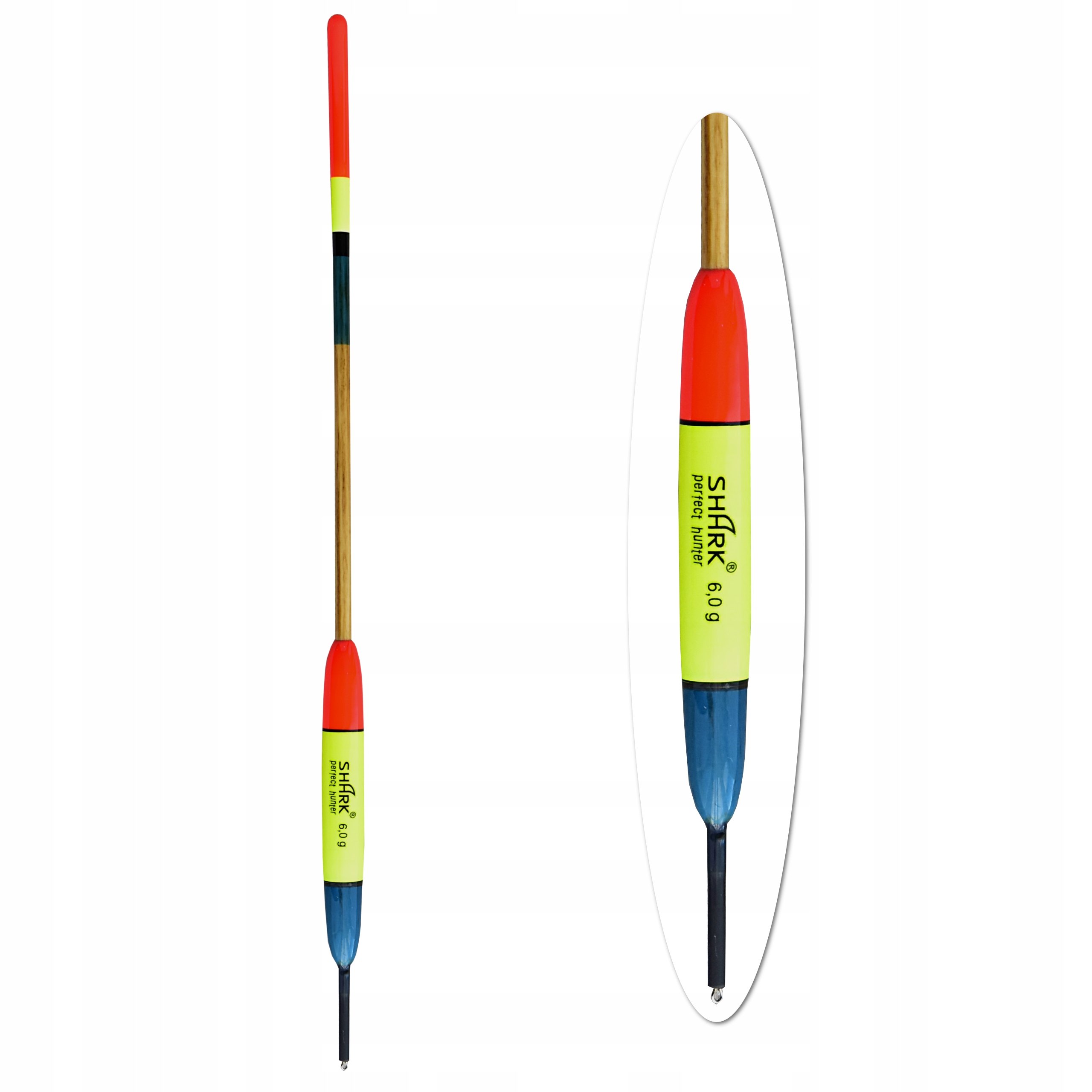Spławik Przelotowy Z Balsy 6 g Shark 27 cm Polski