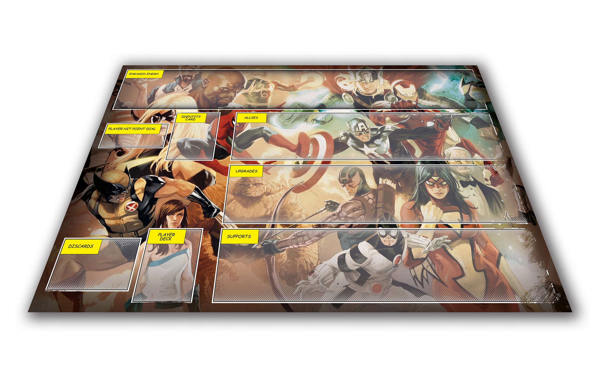 Marvel Champions: The Card Game инфографики мата 1os.