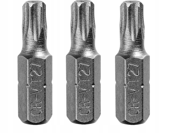 

Bit, Grot, Końcówki Torx T27X25mm 3SZT