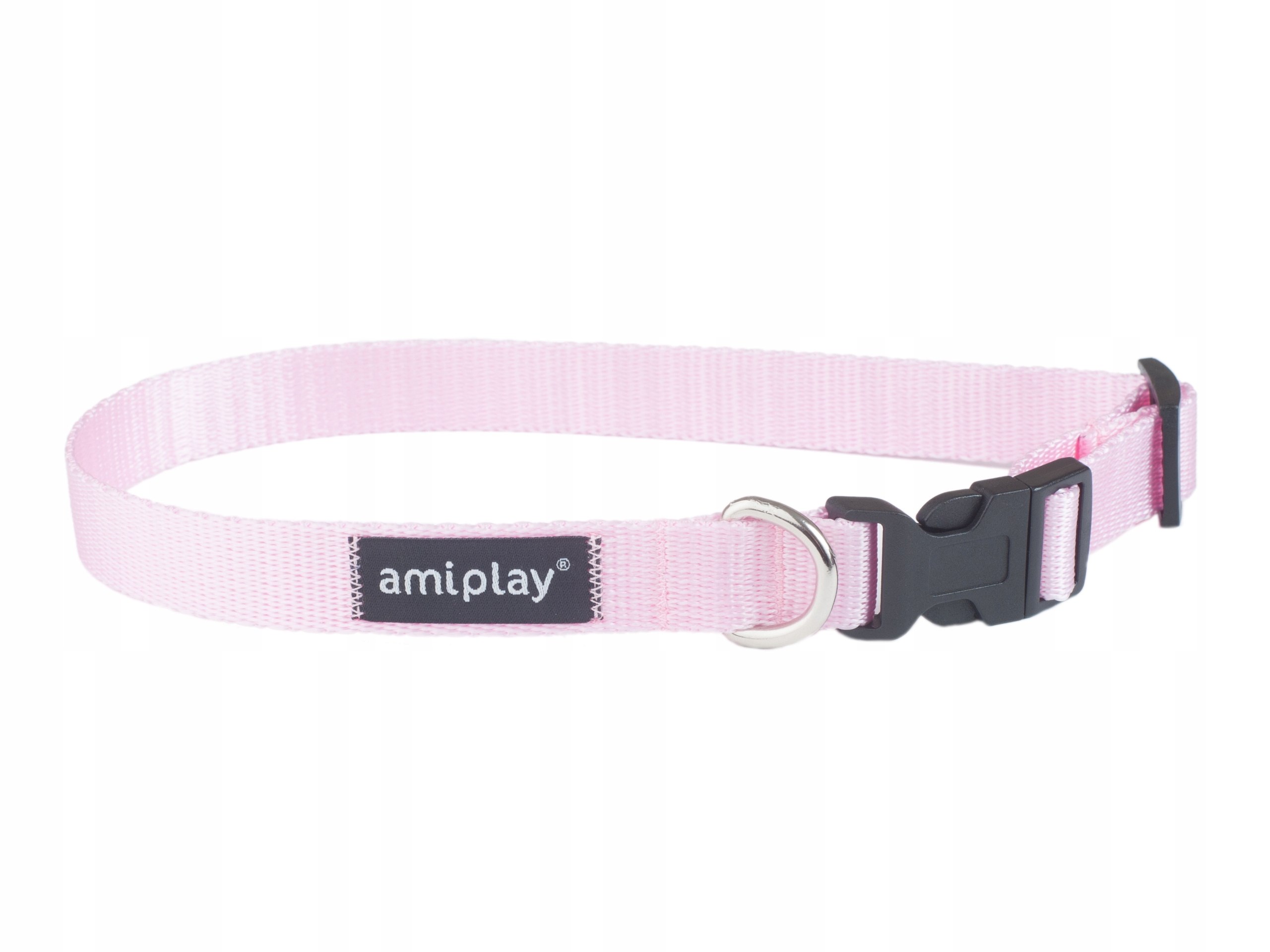 

amiplay Obroża regulowana Basic S Różowa