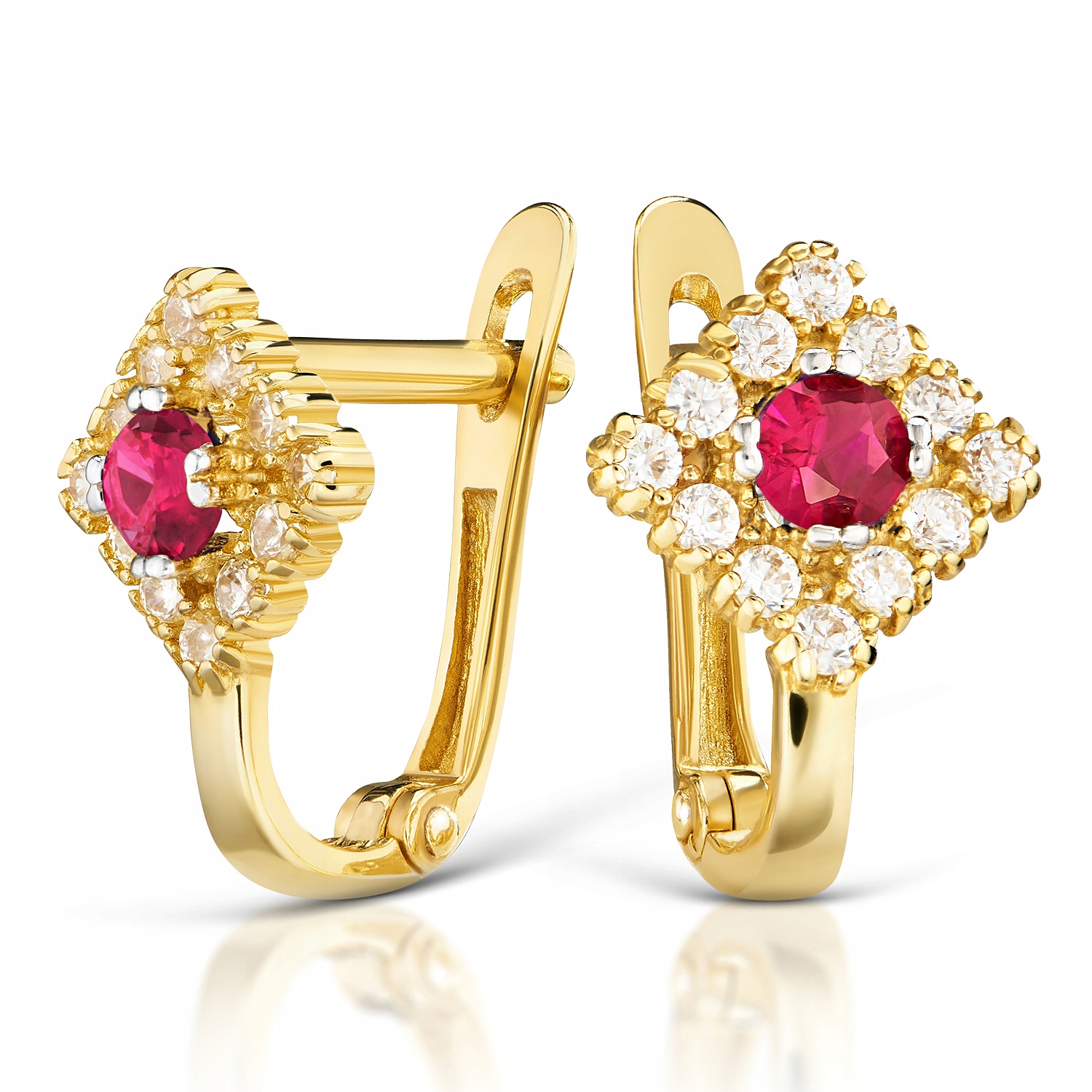 

Złote Kolczyki Z Cyrkoniami Złoto 333 8K 257-1r