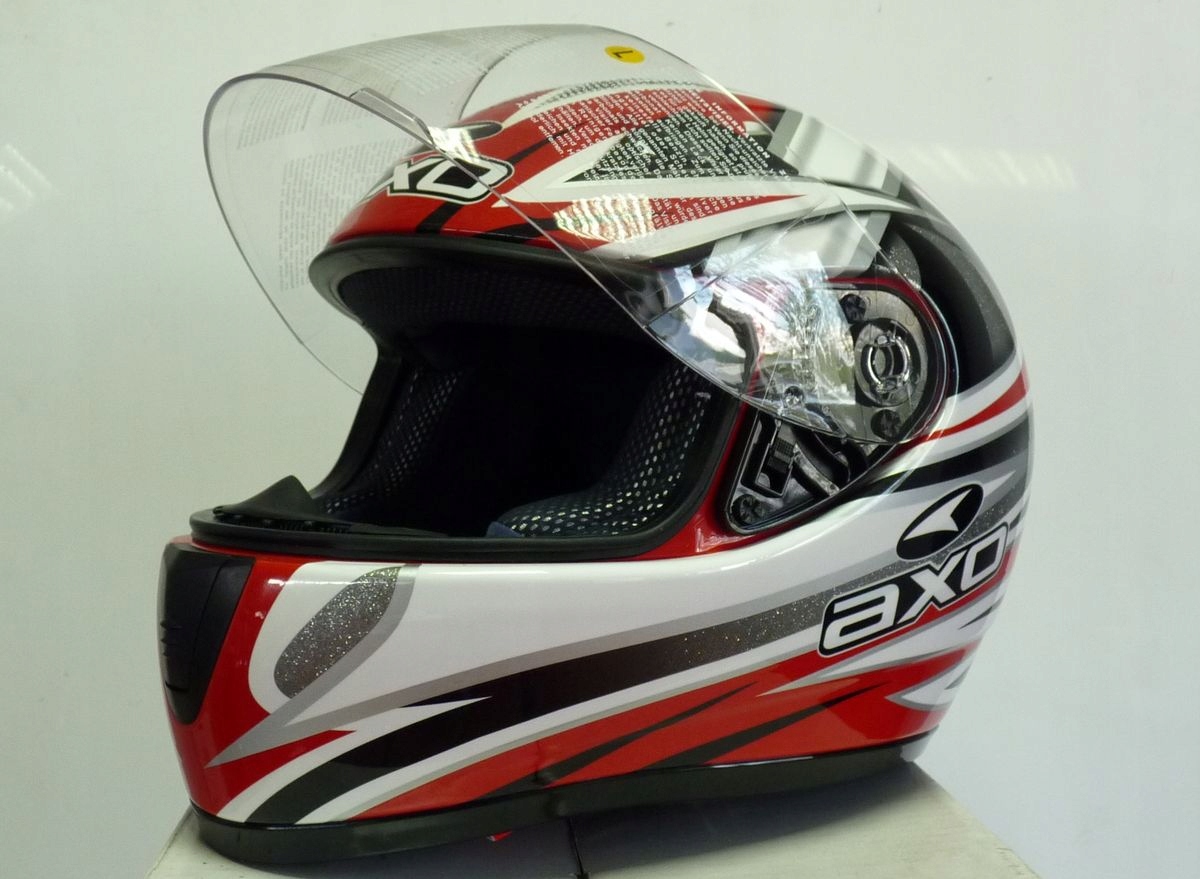DOBRY KASK MOTOCYKLOWY AXO STEALTH WYPRZEDAŻ L