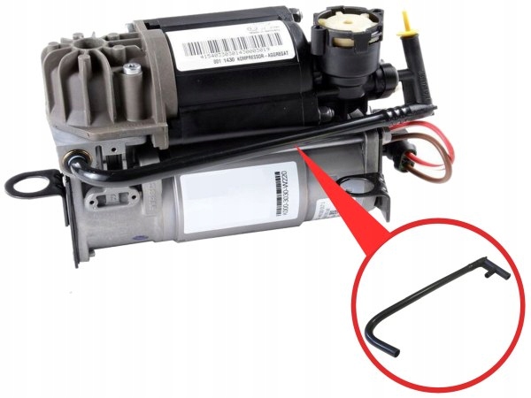 SPRĘŻARKA ZAWIESZENIA WABCO RURKA DO MERCEDES W211 Numer katalogowy części 2113200304