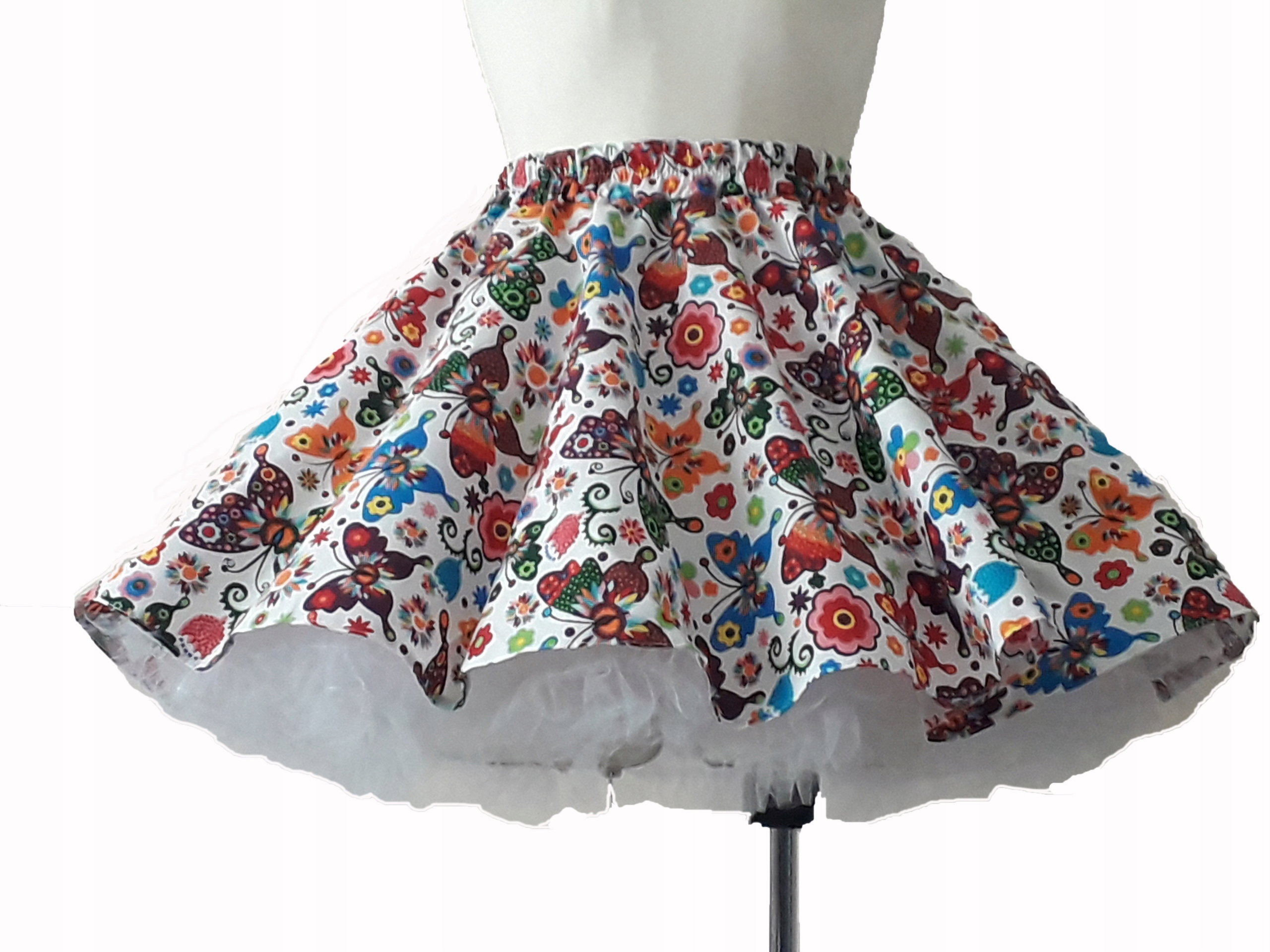 SPÓDNICZKI Z KOŁA PIN-UP Z HAŁKĄ GROCHY 104 Rozmiar (new) 104 (99 - 104 cm)