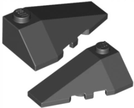 

4You Lego 43710 43711 Kliny (l+p) 2X4 Czarny