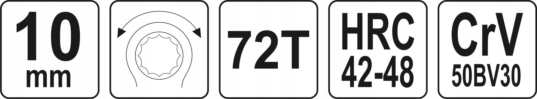 GRZECHOTKA HEX 10MM Marka Yato