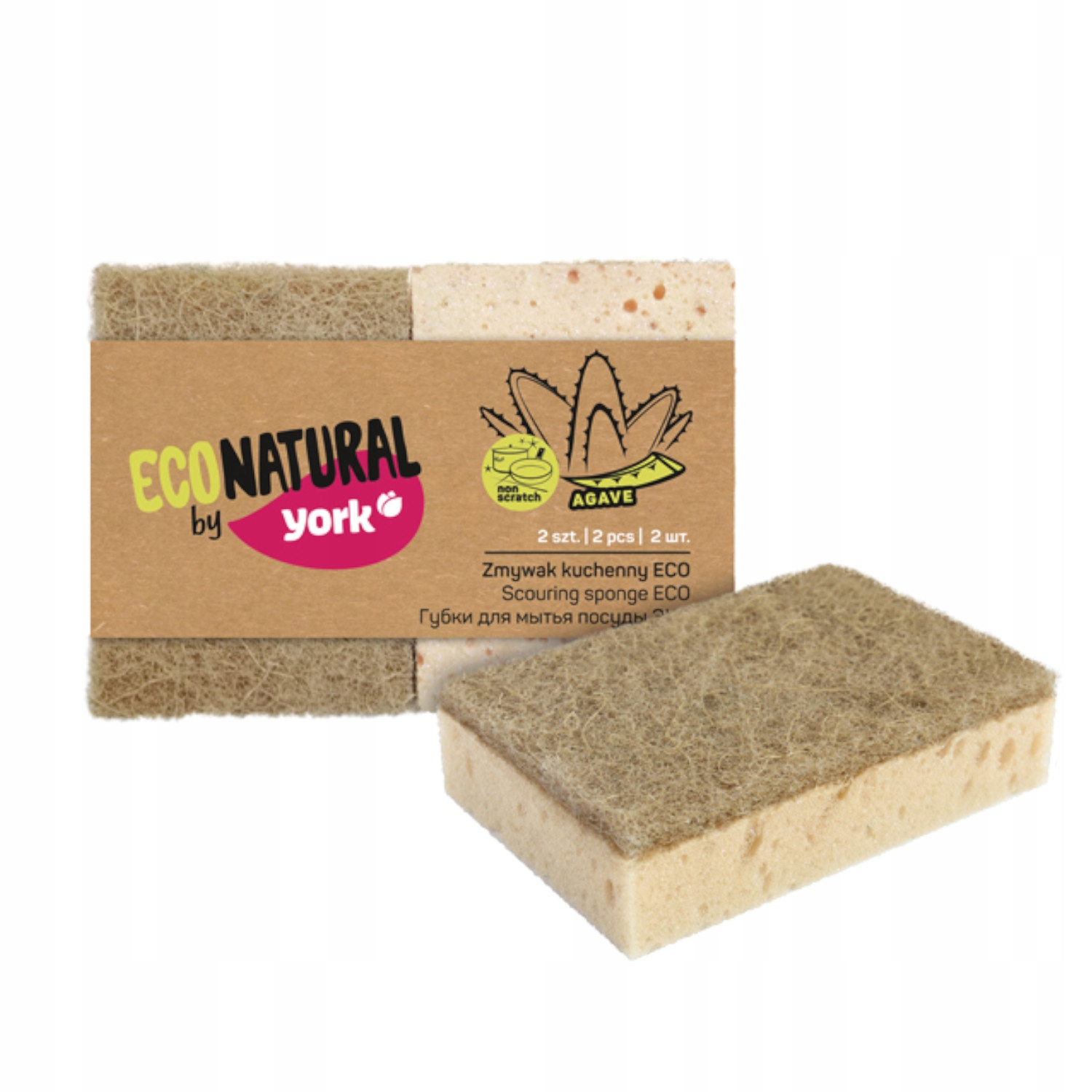 

Zmywaki kuchenne 2szt York Eco Natural