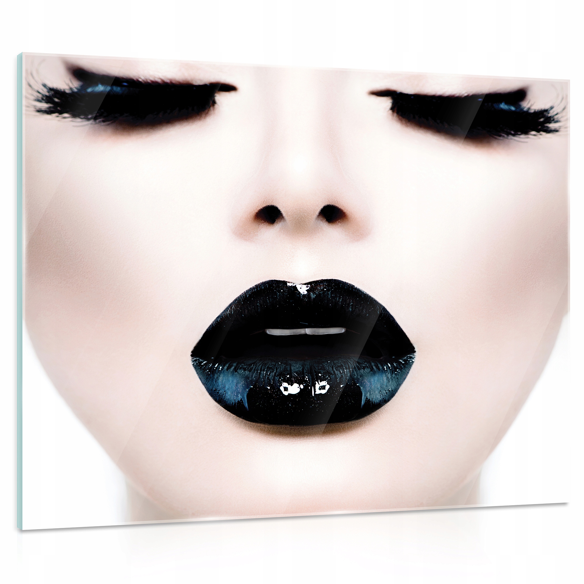 Skleněný obraz Žena ústa tvář 3D 80x60