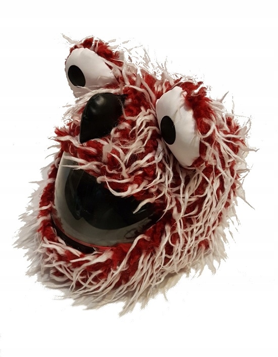 Nakładka czapka na kask CZAPKA YETI RED