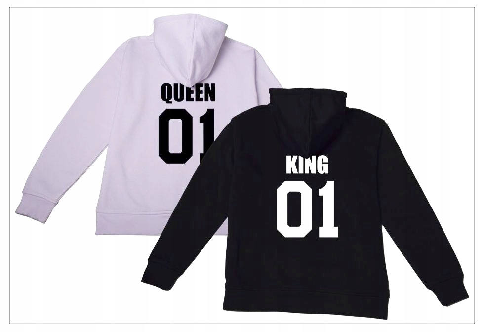 

Bluza Queen King komplet 2 szt Sitodruk t-shirt