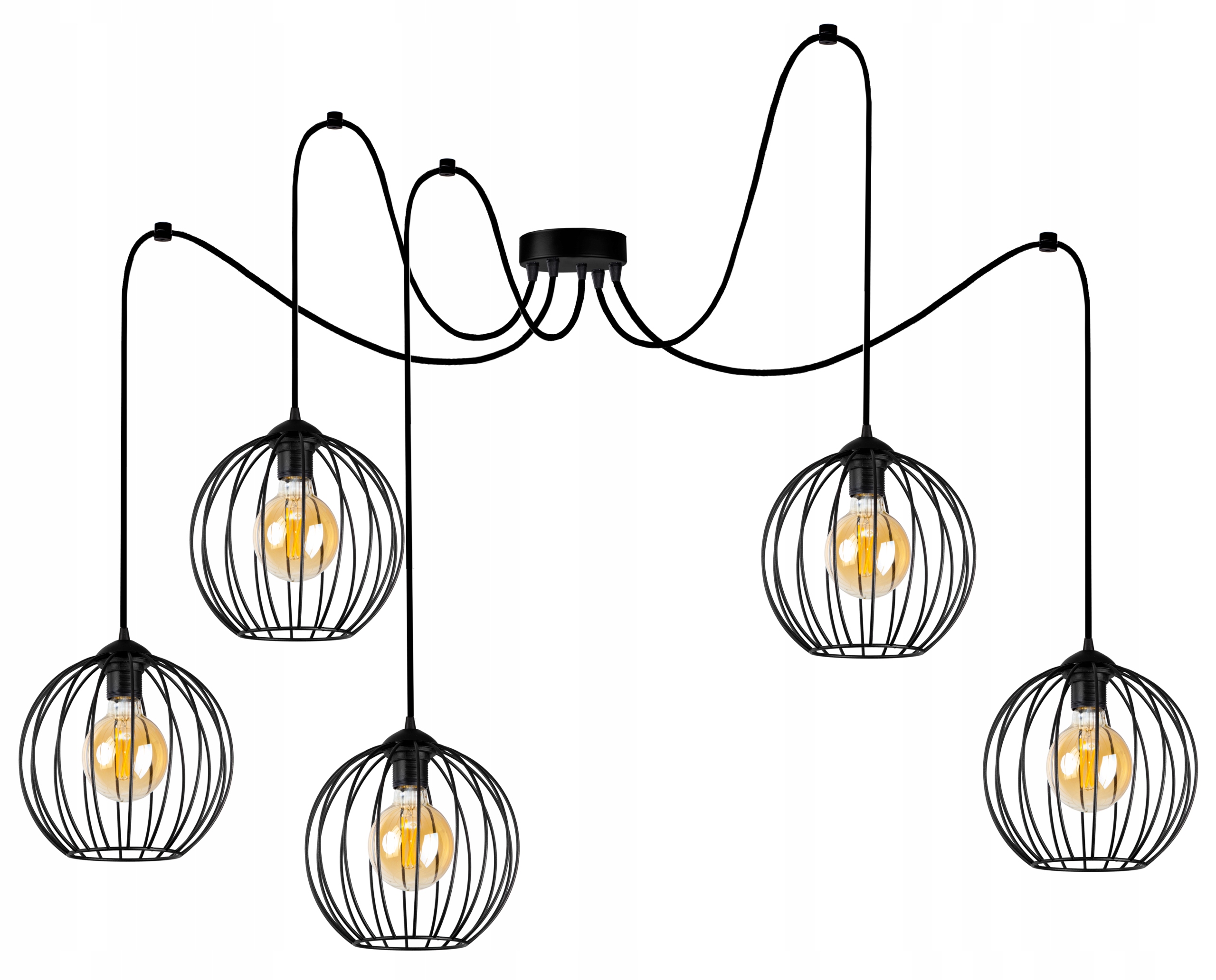 

Lampa Wisząca Sufitowa Żyrandol Pająk Loft Edison