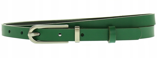 

Damski Pasek Skórzany 1,5 cm Klasyczny Zielony