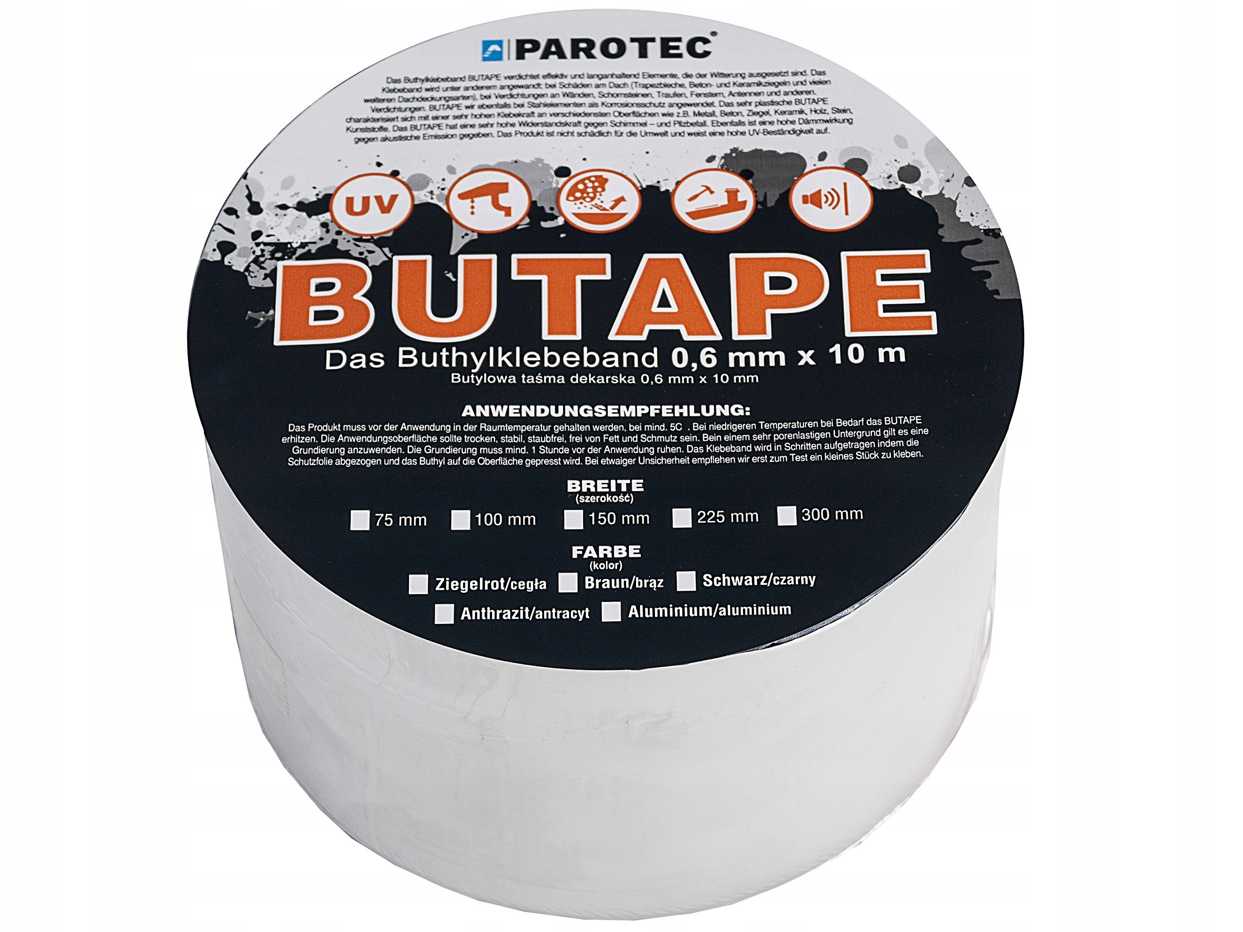 

Taśma Dekarska Butylowa 150mm x 10mb Czarna