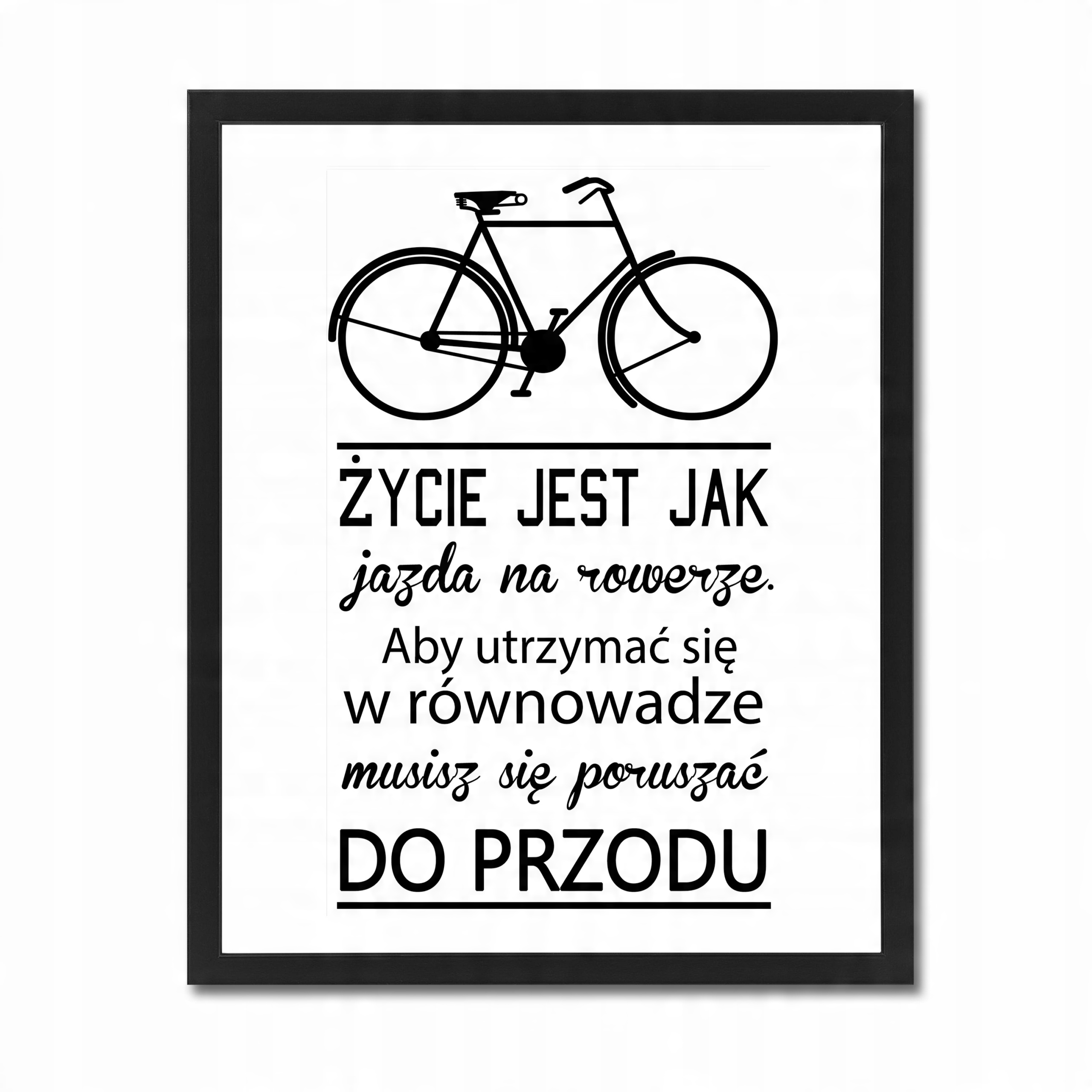 

Plakat w ramie 40x50 Jazda na rowerze Życie Obraz