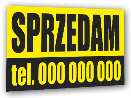 Baner Reklamowy Sprzedam KREATOR zaprojektuj SAM