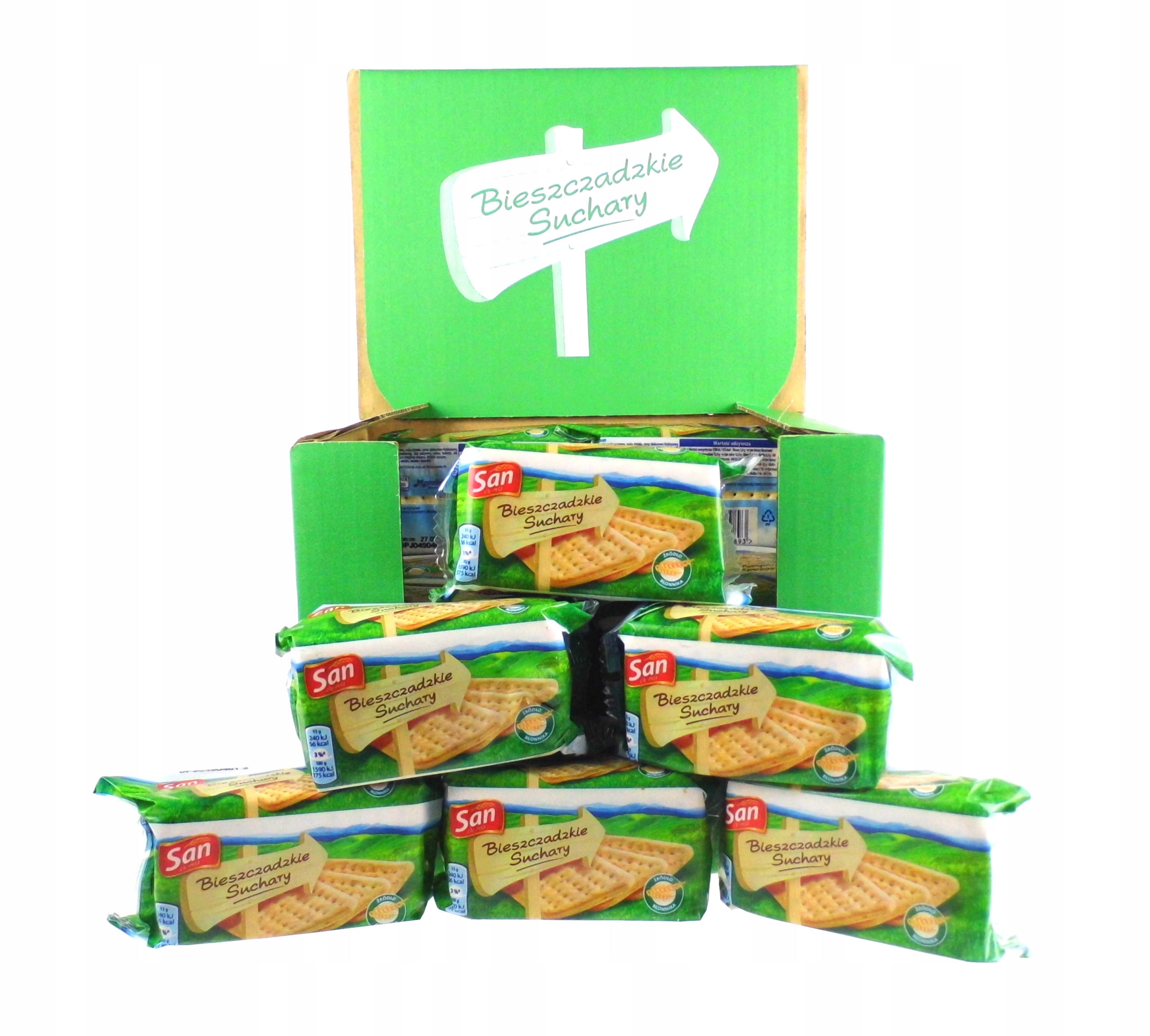 Levně Suchary Bieszczadzkie San 36x90g karton suchárky