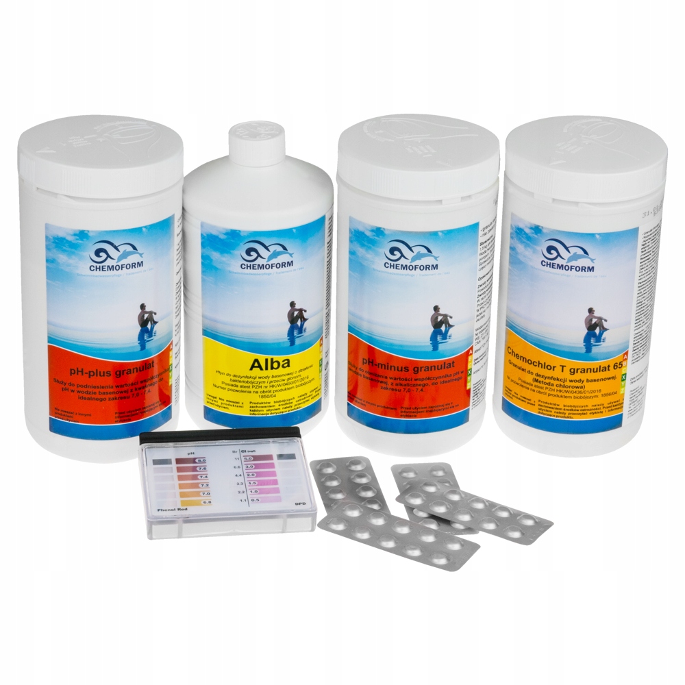 Chemoform 6V1 Bazénová Chémia Sada Štartovacia Sada Riasy Plesne Baktérie