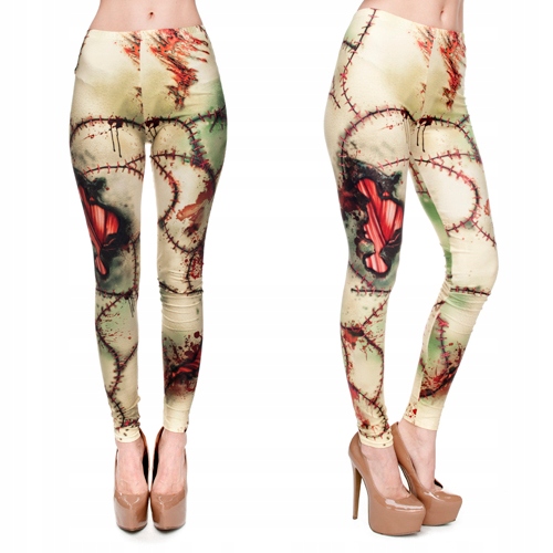 

Leginsy Getry Fullprint Nadruk Frankie blogerskie