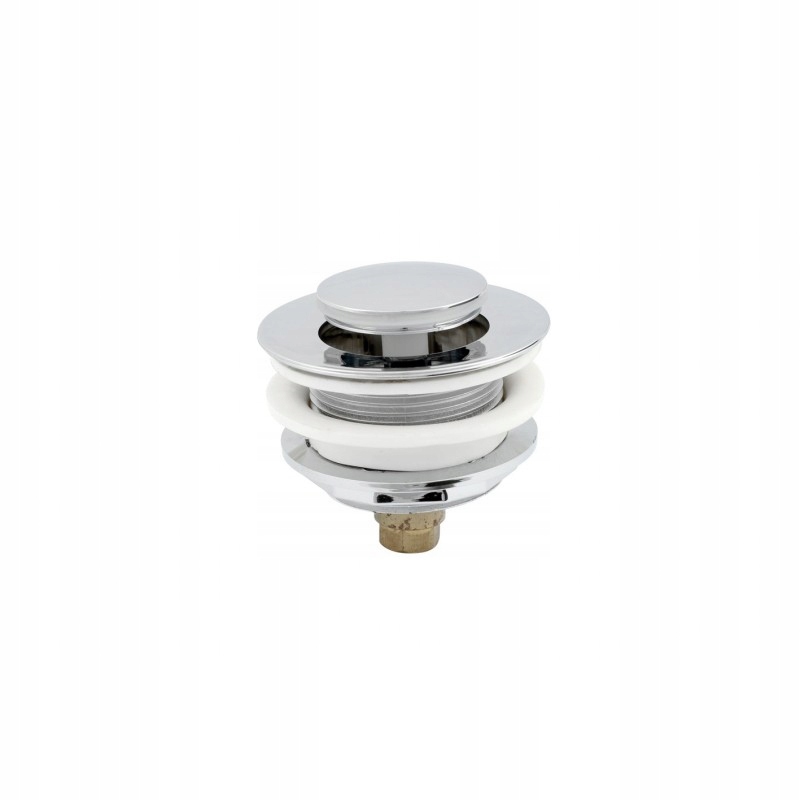 Korek bez przelewu klik-klak okrągły Hydroland srebrny 6/4 ABS CHROM