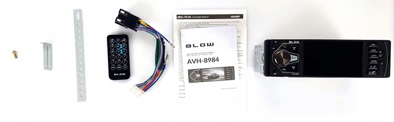 RADIO SAMOCHODOWE MP5 USB SD BLUETOOTH 4x 60W 1DIN Komunikacja Bluetooth