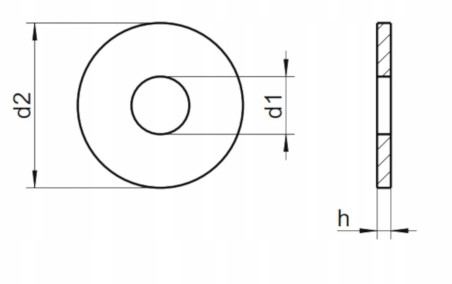 PODKŁADKA M12 POWIĘKSZONA NIERDZEWNA SZEROKA 2SZT Marka Bejmet