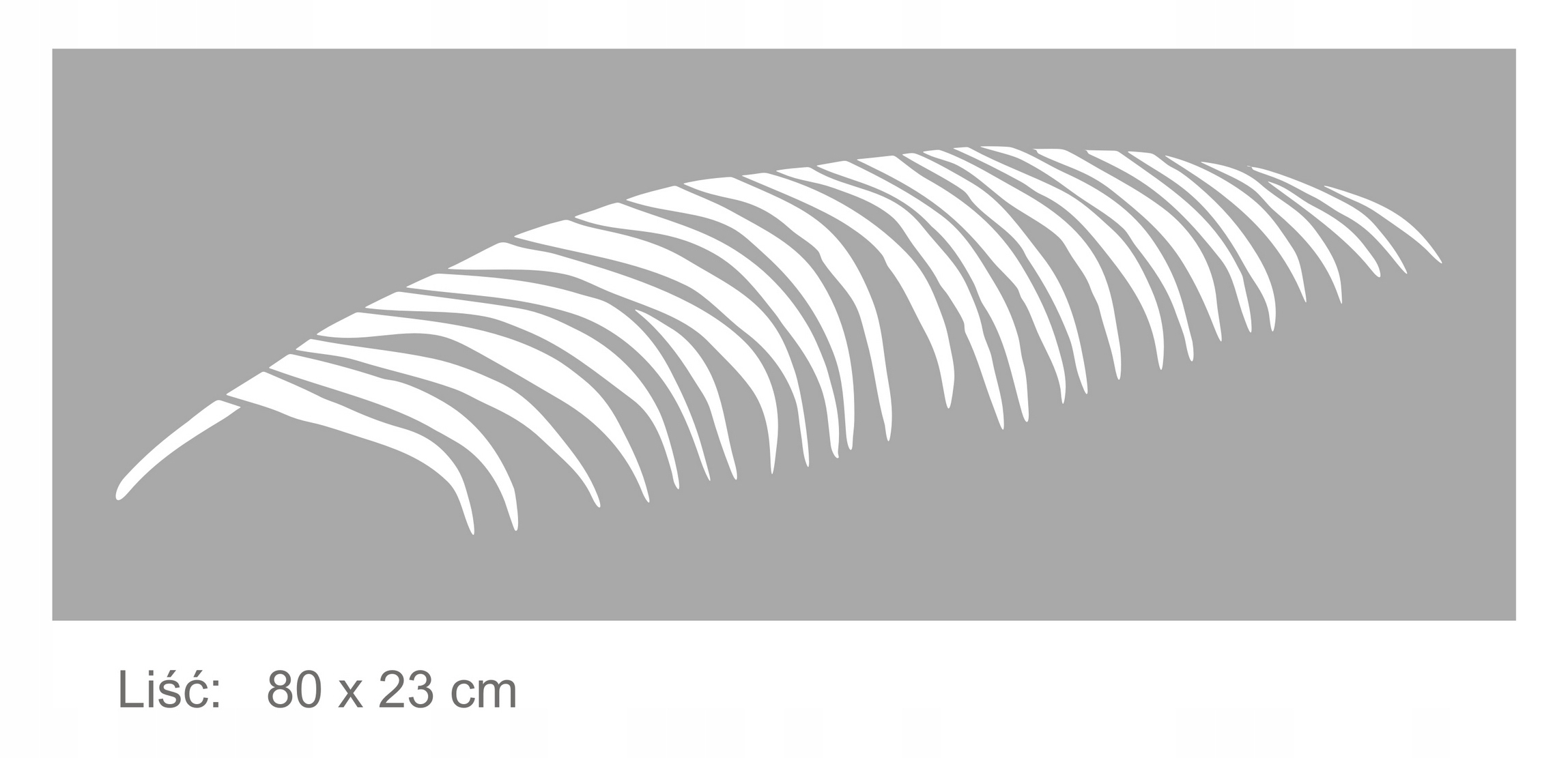 SZABLON MALARSKI WIELOKROTNY - DUŻY LIŚĆ